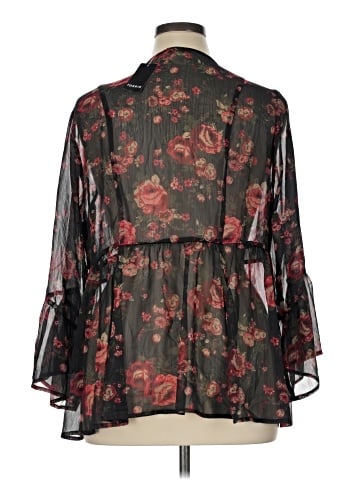 Torrid 3/4 Sleeve Blouse (view 2)