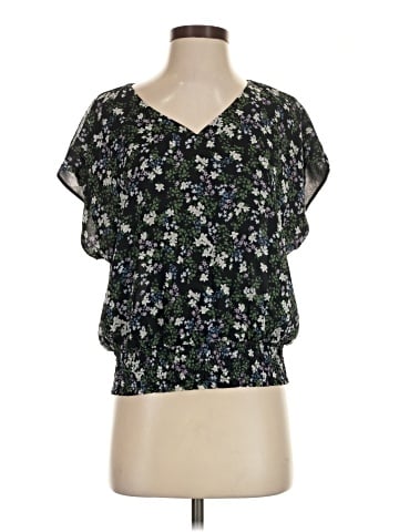 Ann Taylor Factory Short Sleeve Blouse (view 1)