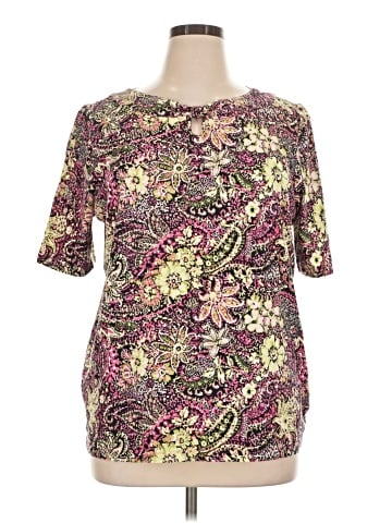 Cj Banks Short Sleeve Blouse (view 1)