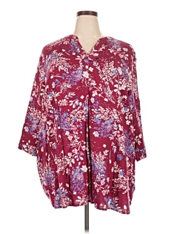 Woman Within 3/4 Sleeve T-Shirt (view 1)