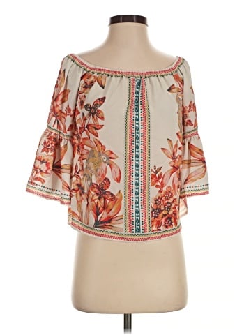 Jealous Tomato 3/4 Sleeve Blouse (view 1)