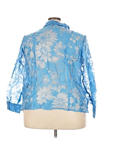 Susan Graver 3/4 Sleeve Blouse (view 2)