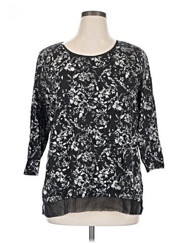 Simply Vera Vera Wang 3/4 Sleeve T-Shirt (view 1)