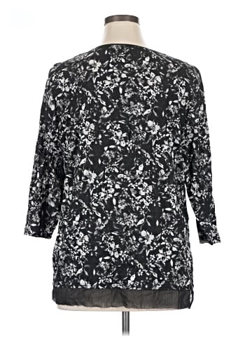 Simply Vera Vera Wang 3/4 Sleeve T-Shirt (view 2)