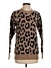 J.Crew Animal Print Brown Pullover Sweater Size XS - photo 1