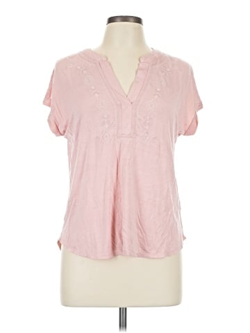 Cable & Gauge Short Sleeve Blouse (view 1)
