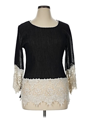 Umgee 3/4 Sleeve Blouse (view 1)