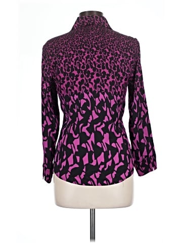 Diane von Furstenberg Long Sleeve Silk Top (view 2)