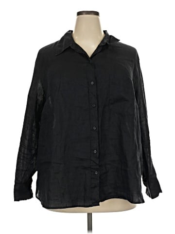 H&M 3/4 Sleeve Button-Down Shirt (view 1)