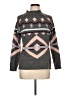 Pink Rose Argyle Gray Pullover Sweater Size L - photo 1