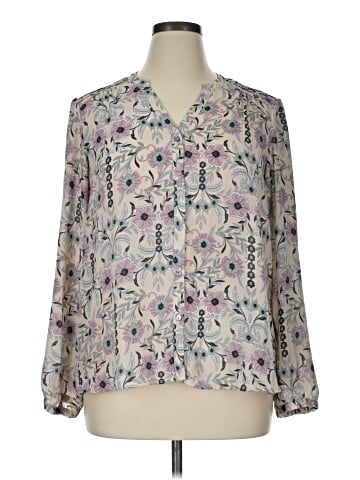 LC Lauren Conrad Long Sleeve Blouse (view 1)