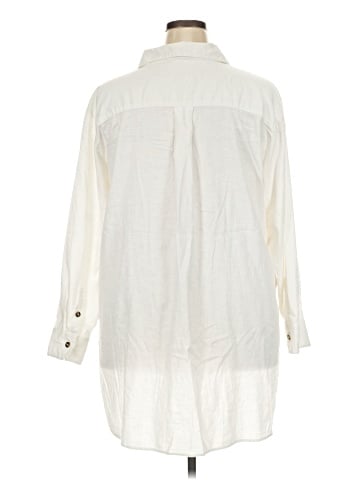 Universal Standard 3/4 Sleeve Button-Down Shirt (view 2)