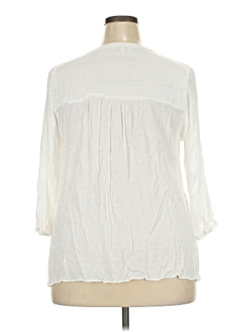 Rose + Olive 3/4 Sleeve Blouse (view 2)