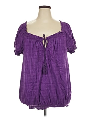 Just My Size Short Sleeve Blouse (view 1)