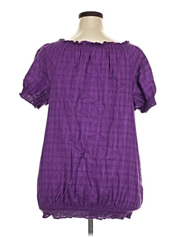 Just My Size Short Sleeve Blouse (view 2)