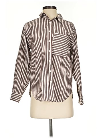 Ann Taylor LOFT Long Sleeve Button-Down Shirt (view 1)