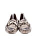 PETER MILLAR Animal Print Silver Flats Size 6 1/2 - photo 2