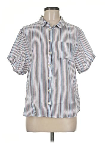 Madewell Chronicle Shirt in Rainbow Stripe (view 1)