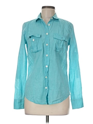 J.Crew Factory Store Long Sleeve Button-Down Shirt (view 1)