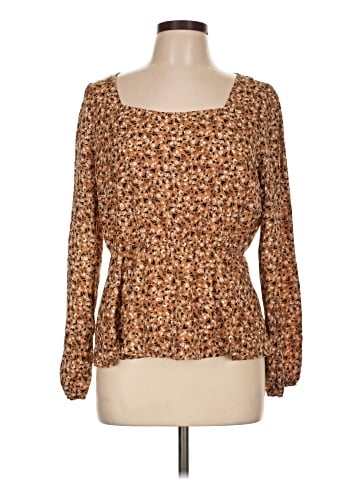 Allegra K Long Sleeve Blouse (view 1)