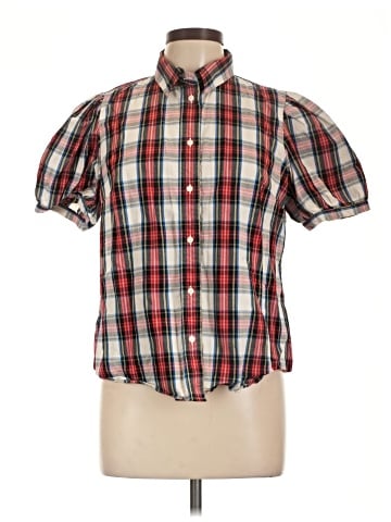 J.Crew Factory Store Short Sleeve Button-Down Shirt (view 1)