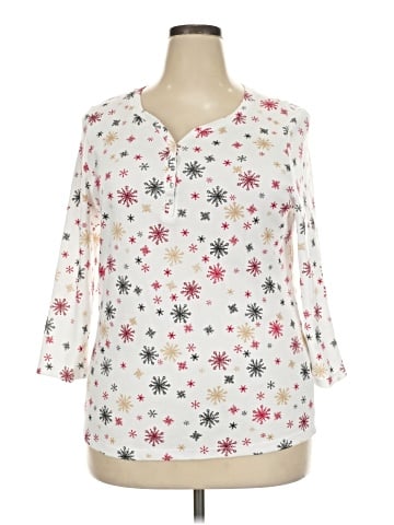 Karen Scott 3/4 Sleeve T-Shirt (view 1)