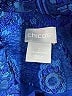Chico's 100% Polyester Paisley Blue Coat Size Lg (2) - photo 6