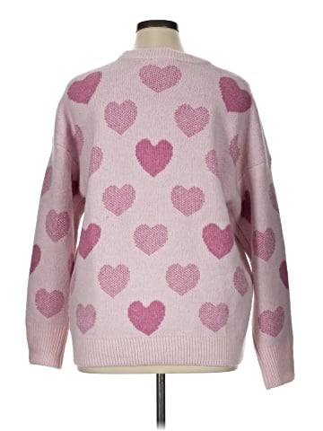 Pink Rose Pullover Sweater (view 2)