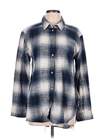 American Eagle Outfitters Long Sleeve Button-Down Shirt (view 1)