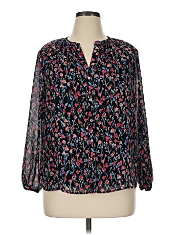 J.Crew Factory Store Long Sleeve Blouse (view 1)
