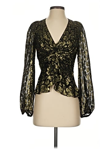 A.L.C. Long Sleeve Silk Top (view 1)
