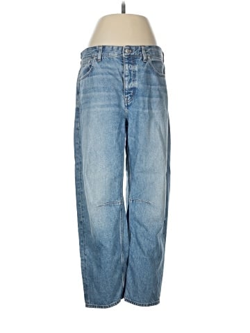 Madewell The Darted Barrel-Leg Jean in Dobbins Wash (view 1)