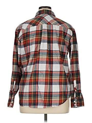 J.Crew Factory Store Long Sleeve Button-Down Shirt (view 2)