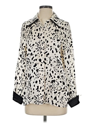 Escada by Margaretha Ley Long Sleeve Silk Top (view 1)