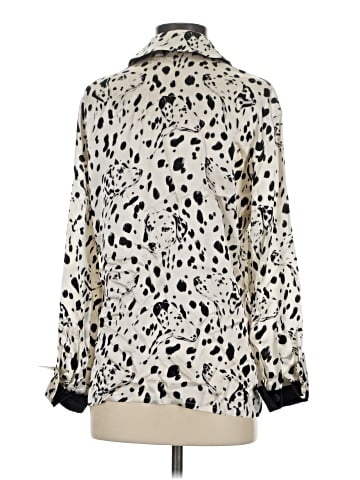 Escada by Margaretha Ley Long Sleeve Silk Top (view 2)