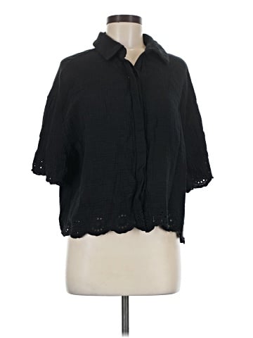 Design History 3/4 Sleeve Button-Down Shirt (view 1)