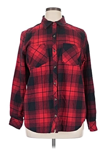 Natural Reflections Long Sleeve Button-Down Shirt (view 1)