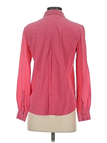 & Other Stories Long Sleeve Silk Top (view 2)