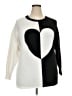 Torrid Hearts White Pullover Sweater Size 2X Plus (2) - photo 1