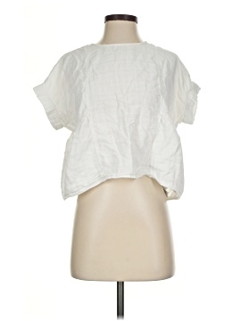 Madewell Cuffed-Sleeve Shirred Top (view 1)