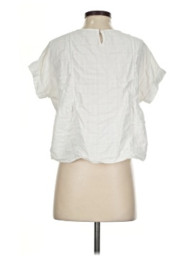 Madewell Cuffed-Sleeve Shirred Top (view 2)