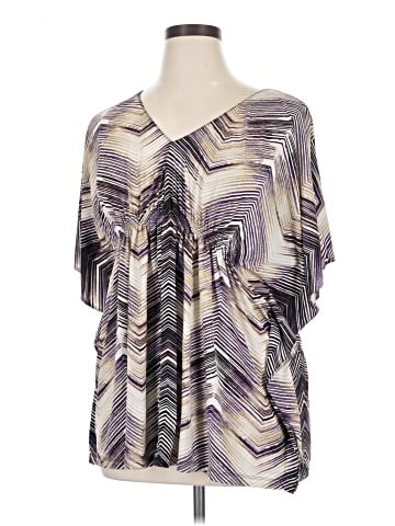 Worthington Short Sleeve Blouse (view 1)