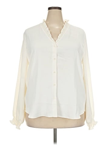 Ann Taylor Long Sleeve Blouse (view 1)