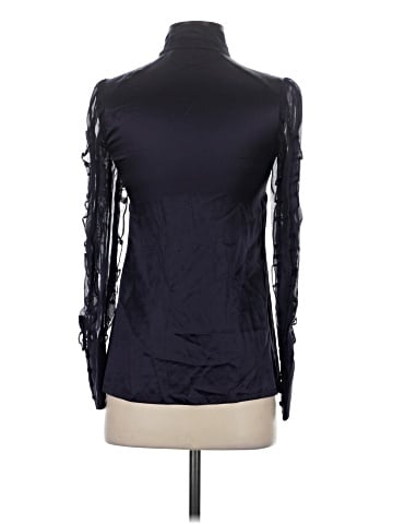Reiss Long Sleeve Silk Top (view 2)