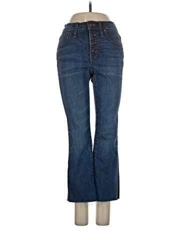 Madewell Petite Cali Demi-Boot Jeans in Daly Wash: Button-Front Edition (view 1)