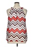 AB Studio 100% Polyester Red Tank Top Size XL - photo 2