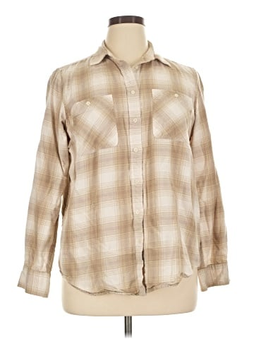 Lauren by Ralph Lauren Long Sleeve Button-Down Shirt (view 1)
