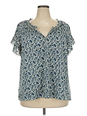 Max Studio Short Sleeve Blouse (view 1)