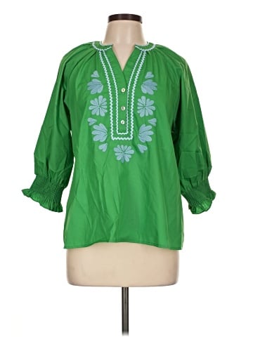 Entro 3/4 Sleeve Blouse (view 1)