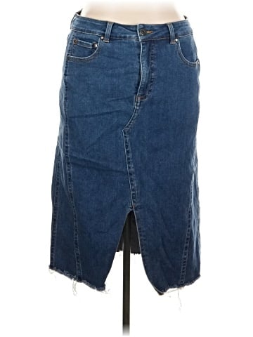 Universal Standard Denim Skirt (view 1)